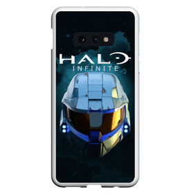 Чехол для Samsung S10E с принтом Halo Infinite в Курске, Силикон | Область печати: задняя сторона чехла, без боковых панелей | fp | halo | halo infinite | master chief | microsoft | skull | игра | мастер чиф | сияние | спартанец 117 | череп | шутер