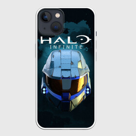 Чехол для iPhone 13 с принтом Halo Infinite в Курске,  |  | Тематика изображения на принте: fp | halo | halo infinite | master chief | microsoft | skull | игра | мастер чиф | сияние | спартанец 117 | череп | шутер