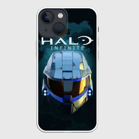 Чехол для iPhone 13 mini с принтом Halo Infinite в Курске,  |  | Тематика изображения на принте: fp | halo | halo infinite | master chief | microsoft | skull | игра | мастер чиф | сияние | спартанец 117 | череп | шутер