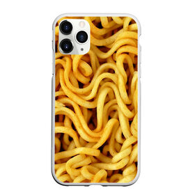 Чехол для iPhone 11 Pro Max матовый с принтом Лапша в Курске, Силикон |  | Тематика изображения на принте: доширак | еда | желтый | лапша | пища