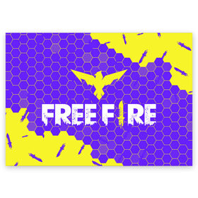 Поздравительная открытка с принтом FREE FIRE / ФРИ ФАЕР в Курске, 100% бумага | плотность бумаги 280 г/м2, матовая, на обратной стороне линовка и место для марки
 | 