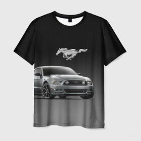 Мужская футболка 3D с принтом Mustang в Курске, 100% полиэфир | прямой крой, круглый вырез горловины, длина до линии бедер | Тематика изображения на принте: car | hoofs | horse | mane | motorsport | mustang | power | prestige | tail | usa | автомобиль | автоспорт | грива | конь | копыта | лошадь | мощь | мустанг | престиж | сша | хвост