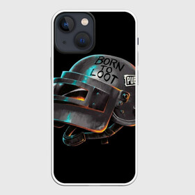 Чехол для iPhone 13 mini с принтом Шлем PUBG в Курске,  |  | pubg | топ 1 | шлем