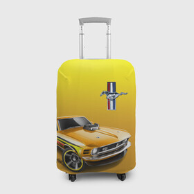 Чехол для чемодана 3D с принтом Mustang в Курске, 86% полиэфир, 14% спандекс | двустороннее нанесение принта, прорези для ручек и колес | car | hoofs | horse | mane | motorsport | mustang | power | prestige | tail | usa | автомобиль | автоспорт | грива | конь | копыта | лошадь | мощь | мустанг | престиж | сша | хвост