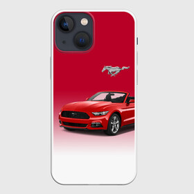 Чехол для iPhone 13 mini с принтом Mustang в Курске,  |  | car | hoofs | horse | mane | motorsport | mustang | power | prestige | tail | usa | автомобиль | автоспорт | грива | конь | копыта | лошадь | мощь | мустанг | престиж | сша | хвост