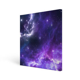 Холст квадратный с принтом Космическое небо в Курске, 100% ПВХ |  | арт | белый | бирюзовый | звёзды | космос | облако | розовый | синий | сияние | тёмный | туманность | фиолетовый | яркие цвета