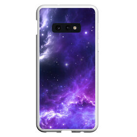 Чехол для Samsung S10E с принтом Космическое небо в Курске, Силикон | Область печати: задняя сторона чехла, без боковых панелей | арт | белый | бирюзовый | звёзды | космос | облако | розовый | синий | сияние | тёмный | туманность | фиолетовый | яркие цвета