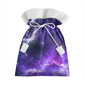 Подарочный 3D мешок с принтом Космическое небо в Курске, 100% полиэстер | Размер: 29*39 см | арт | белый | бирюзовый | звёзды | космос | облако | розовый | синий | сияние | тёмный | туманность | фиолетовый | яркие цвета