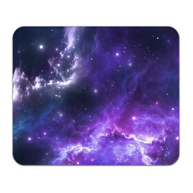 Коврик для мышки прямоугольный с принтом Космическое небо в Курске, натуральный каучук | размер 230 х 185 мм; запечатка лицевой стороны | арт | белый | бирюзовый | звёзды | космос | облако | розовый | синий | сияние | тёмный | туманность | фиолетовый | яркие цвета