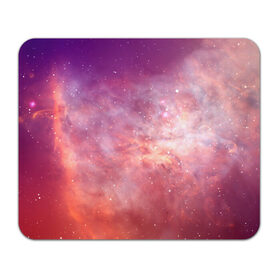 Коврик для мышки прямоугольный с принтом Космическое небо в Курске, натуральный каучук | размер 230 х 185 мм; запечатка лицевой стороны | арт | желтый | звёзды | космос | облако | оранжевый | розовый | сияние | туманность | фиолетовый | яркие цвета