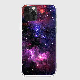 Чехол для iPhone 12 Pro Max с принтом Космическое небо в Курске, Силикон |  | Тематика изображения на принте: арт | звёзды | космос | красный | облако | розовый | синий | сияние | темный | туманность | фиолетовый | яркие цвета