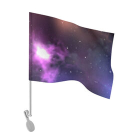 Флаг для автомобиля с принтом Космические туманности в Курске, 100% полиэстер | Размер: 30*21 см | арт | звёзды | космос | красный | облако | оранжевый | розовый | синий | сияние | темный | туманность | фиолетовый | черный | яркие цвета