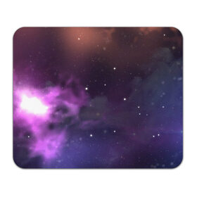 Коврик для мышки прямоугольный с принтом Космические туманности в Курске, натуральный каучук | размер 230 х 185 мм; запечатка лицевой стороны | арт | звёзды | космос | красный | облако | оранжевый | розовый | синий | сияние | темный | туманность | фиолетовый | черный | яркие цвета