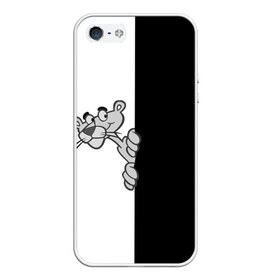 Чехол для iPhone 5/5S матовый с принтом Пантера в Курске, Силикон | Область печати: задняя сторона чехла, без боковых панелей | Тематика изображения на принте: мультик | мультфильм | пантера | персонаж | розовая пантера