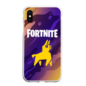 Чехол для iPhone XS Max матовый с принтом FORTNITE ФОРТНАЙТ в Курске, Силикон | Область печати: задняя сторона чехла, без боковых панелей | ajhnyfqn | battle | epic | fort | fortnite | game | games | lama | mobile | nite | online | pubg | royale | season | ащкетшеу | битва | игра | игры | королевская | лама | найт | онлайн | пабг | сезон | форт | фортнайт | эпик