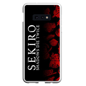 Чехол для Samsung S10E с принтом Sekiro Shadows Die Twice 2 в Курске, Силикон | Область печати: задняя сторона чехла, без боковых панелей | sekiro | shadows | логотип | секиро | япония