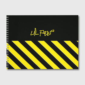 Альбом для рисования с принтом Lil Peep в Курске, 100% бумага
 | матовая бумага, плотность 200 мг. | Тематика изображения на принте: benz truck | emo rap | gbc | gustav elijah ahr | hip hop | lil | lil peep | lil tracy | lilpeep | peep | rap | rip | густав элайджа | лил пип