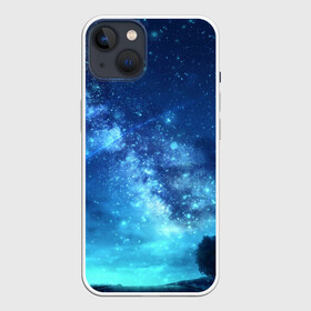 Чехол для iPhone 13 с принтом Синяя Небо в Курске,  |  | blue | sky | звездное небо | звезды | космическое | красота | небо | ночь | синий