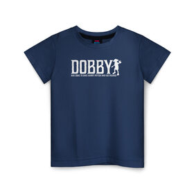 Детская футболка хлопок с принтом Dobby Has Come to Save Harry в Курске, 100% хлопок | круглый вырез горловины, полуприлегающий силуэт, длина до линии бедер | Тематика изображения на принте: dobby | harry potter | vdosadir | гарри поттер | джоан роулинг | добби