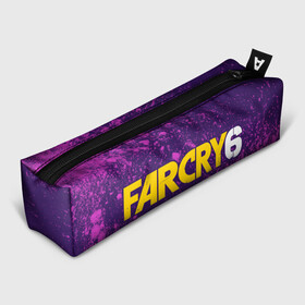 Пенал 3D с принтом FAR CRY 6 ФАР КРАЙ 6 в Курске, 100% полиэстер | плотная ткань, застежка на молнии | cry | dawn | far | far cry 6 | farcry | farcry 6 | farcry6 | game | games | logo | new | primal | six | антон | дэни | игра | игры | кастильо | край | лого | логотип | рохас | символ | символы | фар | фар край 6 | фаркрай | фаркрай 6 | фаркрай6