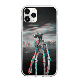 Чехол для iPhone 11 Pro матовый с принтом Siren Head Horror Glitch в Курске, Силикон |  | glitch | glitch siren head | rgb | siren head | sirena | глитч | глич | ретро | сирейноголовый | сирена | сиреноголовый