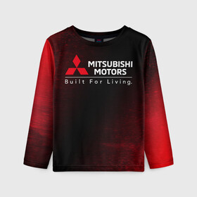 Детский лонгслив 3D с принтом MITSUBISHI / МИТСУБИСИ в Курске, 100% полиэстер | длинные рукава, круглый вырез горловины, полуприлегающий силуэт
 | Тематика изображения на принте: auto | lancer | logo | mitsubishi | mitsubisi | moto | motors | outlander | pajero | sport | авто | аутлендер | лансер | лого | логотип | марка | митсубиси | митсубиши | мото | моторс | паджеро | серия | символ | символы | спорт | ьшеыгишырш