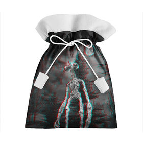 Подарочный 3D мешок с принтом Siren Head Horror в Курске, 100% полиэстер | Размер: 29*39 см | glitch | glitch siren head | rgb | siren head | sirena | глитч | глич | ретро | сирейноголовый | сирена | сиреноголовый