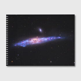 Альбом для рисования с принтом Скопление звезд в Курске, 100% бумага
 | матовая бумага, плотность 200 мг. | galaxy | nasa | nebula | space | star | абстракция | вселенная | галактика | звезда | звезды | космический | наса | планеты