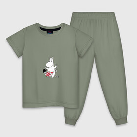 Детская пижама хлопок с принтом Муми-мама в Курске, 100% хлопок |  брюки и футболка прямого кроя, без карманов, на брюках мягкая резинка на поясе и по низу штанин
 | Тематика изображения на принте: moomins | муми мама | муми тролли