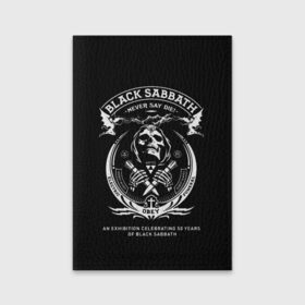 Обложка для паспорта матовая кожа с принтом The End World Tour в Курске, натуральная матовая кожа | размер 19,3 х 13,7 см; прозрачные пластиковые крепления | black sabbath | black sabbath 