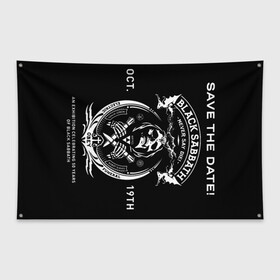 Флаг-баннер с принтом The End World Tour в Курске, 100% полиэстер | размер 67 х 109 см, плотность ткани — 95 г/м2; по краям флага есть четыре люверса для крепления | black sabbath | black sabbath 