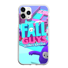 Чехол для iPhone 11 Pro Max матовый с принтом Fall Guys в Курске, Силикон |  | Тематика изображения на принте: fall guys | fallguys | ultimate knockout | игры | фолл гайз