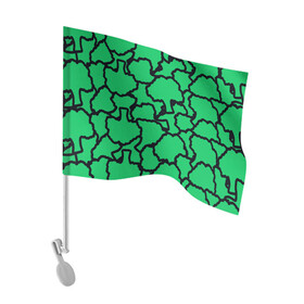 Флаг для автомобиля с принтом БРОККОЛИ в Курске, 100% полиэстер | Размер: 30*21 см | food | pattern | vegan | брокколи | веган | вегетарианство | еда | капуста | паттерн