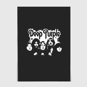 Постер с принтом Deep Purple в Курске, 100% бумага
 | бумага, плотность 150 мг. Матовая, но за счет высокого коэффициента гладкости имеет небольшой блеск и дает на свету блики, но в отличии от глянцевой бумаги не покрыта лаком | album | deep | hard | metal | purple | rock | альбом | британия | группа | метал | рок | хард | хеви