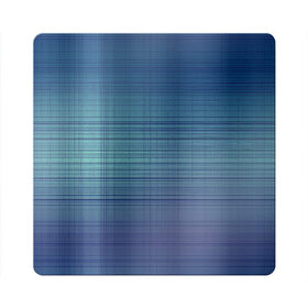 Магнит виниловый Квадрат с принтом Синяя сетка в Курске, полимерный материал с магнитным слоем | размер 9*9 см, закругленные углы | линии | сетка | синий | синяя сетка
