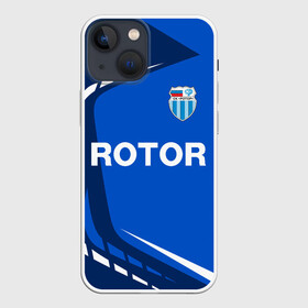 Чехол для iPhone 13 mini с принтом РОТОР Волгоград в Курске,  |  | fc | football club | rotor | rotor volgograd | sport | vlg | volgograd | волгоград | ротор | ротор волгоград | униформа | фирменые цвета | фк | форма | футбольная | футбольная форма ротор