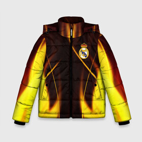 Зимняя куртка для мальчиков 3D с принтом Real Madrid Реал Мадрид в Курске, ткань верха — 100% полиэстер; подклад — 100% полиэстер, утеплитель — 100% полиэстер | длина ниже бедра, удлиненная спинка, воротник стойка и отстегивающийся капюшон. Есть боковые карманы с листочкой на кнопках, утяжки по низу изделия и внутренний карман на молнии. 

Предусмотрены светоотражающий принт на спинке, радужный светоотражающий элемент на пуллере молнии и на резинке для утяжки | Тематика изображения на принте: azar | beil | benzema | fc | foot | football | junior | marselo | ramos | real madrid | азар | бейл | бензема | бэйл | джуниор | жуниор | йович | марсело | марцел | рамос | реал | реал мадрид | серхио рамос | спортивная | фк | футбол