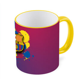 Кружка с принтом Barcelona в Курске, керамика | ёмкость 330 мл | Тематика изображения на принте: barcelona | barselona | futbol club | барса | барселона | лионель месси | люблю футбол | месси | сине гранатовые | фанат | фк барселона | форма | форма игроков | футбол | футбольный клуб | эмблема | эмблема клуба
