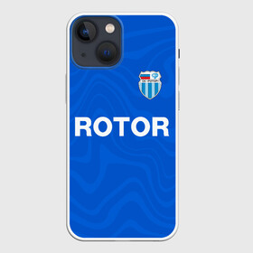 Чехол для iPhone 13 mini с принтом РОТОР Волгоград в Курске,  |  | fc | football club | rotor | rotor volgograd | sport | vlg | volgograd | волгоград | ротор | ротор волгоград | униформа | фирменые цвета | фк | форма | футбольная | футбольная форма ротор