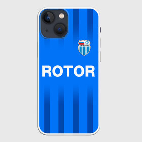 Чехол для iPhone 13 mini с принтом РОТОР Волгоград в Курске,  |  | fc | football club | rotor | rotor volgograd | sport | vlg | volgograd | волгоград | ротор | ротор волгоград | униформа | фирменые цвета | фк | форма | футбольная | футбольная форма ротор