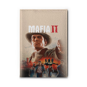 Обложка для автодокументов с принтом Mafia II в Курске, натуральная кожа |  размер 19,9*13 см; внутри 4 больших “конверта” для документов и один маленький отдел — туда идеально встанут права | definitive edition | mafia | mafia ii | вито скалетта | генри томасино | джо барбаро | лео галанте | мафия | мафия 2 | томас анджело | франческа | фрэнк винчи | эдди скарпа