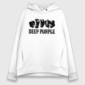 Женское худи Oversize хлопок с принтом Deep Purple в Курске, френч-терри — 70% хлопок, 30% полиэстер. Мягкий теплый начес внутри —100% хлопок | боковые карманы, эластичные манжеты и нижняя кромка, капюшон на магнитной кнопке | deep purple | альбом | гловер | группа | дееп | деп | ди | дип | диперпл | дипперпл | иэн гиллан | иэн пэйс | лого | логотип | метал | морс | пепл | перпл | прогрессивный | психоделический | рок | символ | хард