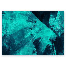 Поздравительная открытка с принтом Кристаллы в Курске, 100% бумага | плотность бумаги 280 г/м2, матовая, на обратной стороне линовка и место для марки
 | colors | yellow | брызги | краски | кристаллы | планета | разводы красок | синие