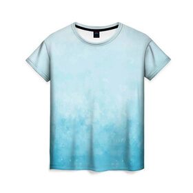 Женская футболка 3D с принтом Небо в Курске, 100% полиэфир ( синтетическое хлопкоподобное полотно) | прямой крой, круглый вырез горловины, длина до линии бедер | голубизна | небесный цвет | облака | потерялся | тучи