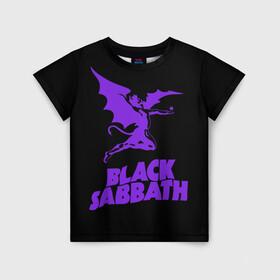 Детская футболка 3D с принтом Black Sabbath в Курске, 100% гипоаллергенный полиэфир | прямой крой, круглый вырез горловины, длина до линии бедер, чуть спущенное плечо, ткань немного тянется | black sabbath | hard rock | heavy metal | блэк сабат | группы | метал | музыка | оззи осборн | рок | хард рок | хэви метал