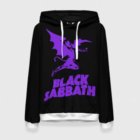 Женская толстовка 3D с принтом Black Sabbath в Курске, 100% полиэстер  | двухслойный капюшон со шнурком для регулировки, мягкие манжеты на рукавах и по низу толстовки, спереди карман-кенгуру с мягким внутренним слоем. | black sabbath | hard rock | heavy metal | блэк сабат | группы | метал | музыка | оззи осборн | рок | хард рок | хэви метал