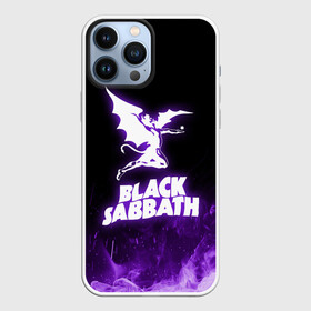 Чехол для iPhone 13 Pro Max с принтом Black Sabbath NEON в Курске,  |  | black sabbath | hard rock | heavy metal | purple | блэк сабат | группы | метал | музыка | оззи осборн | рок | фиолетовый | хард рок | хэви метал