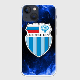 Чехол для iPhone 13 mini с принтом РОТОР Волгоград в Курске,  |  | fc | football club | rotor | rotor volgograd | sport | vlg | volgograd | волгоград | ротор | ротор волгоград | униформа | фирменные цвета | фк | форма | футбольная | футбольная форма ротор