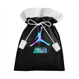 Подарочный 3D мешок с принтом Jordan в Курске, 100% полиэстер | Размер: 29*39 см | Тематика изображения на принте: jordan | michael | nba | баскетбол | джорданмайкл | игра | легенда | майкл джордан | мяч | неон | футбол