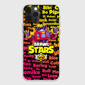 Чехол для iPhone 12 Pro Max с принтом Brawl Stars Surge в Курске, Силикон |  | 8 bit | brawl | bull | carl | colt | crow | darryl | dinamike | game | leon | max | piper | poco | sandy | spike | stars | surge | бравл | бравлер | бравлеры | ворон | игра | леон | персонаж | спайк | старз | старс